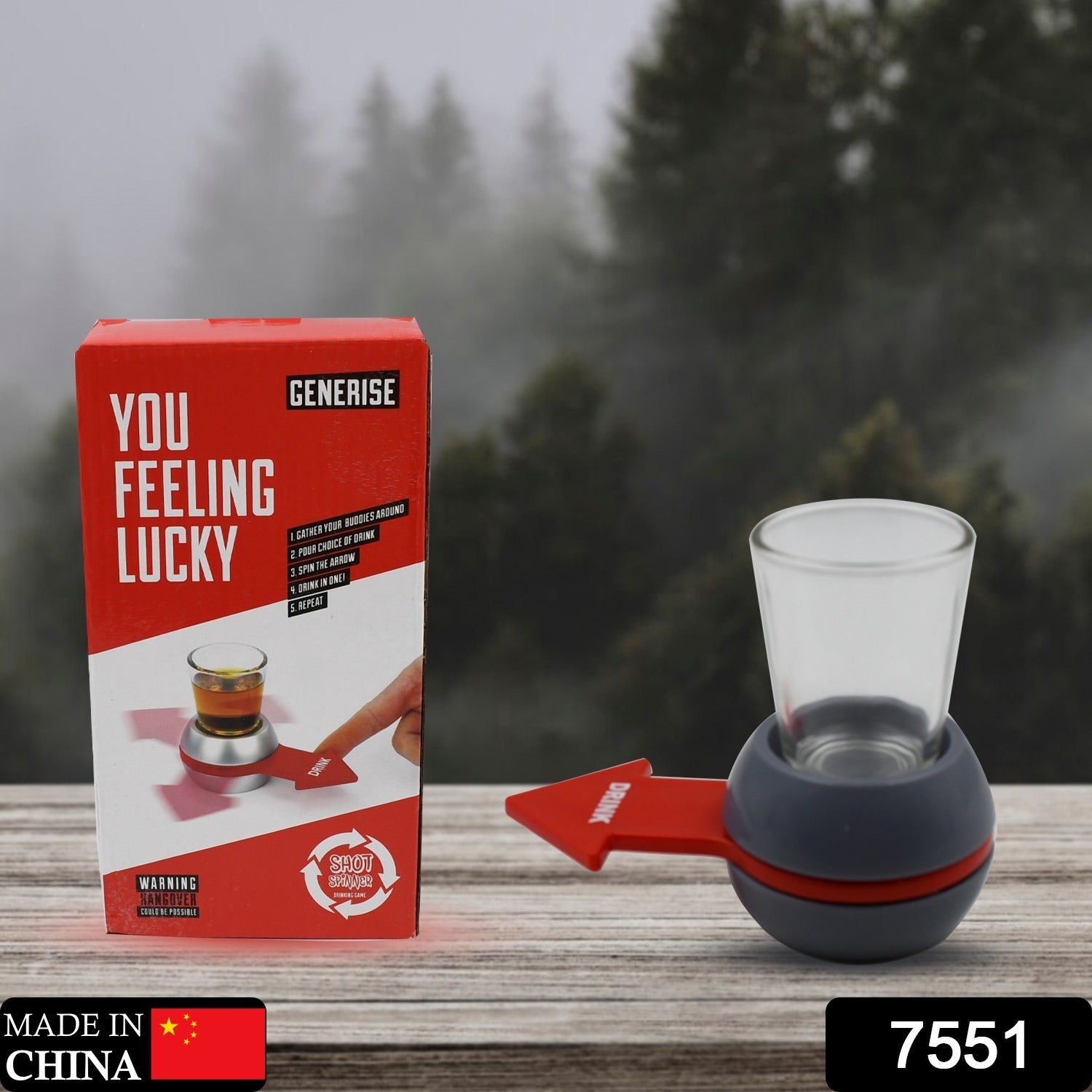 7551 Shot Spinner Spin the Shot Fun Drinking Game Spin Shot Game Party Games for Adults Includes 1.7 oz Shot Glass 7551 Shot Spinner Spin the Shot Fun Drinking Game Spin Shot Game Party Games for Adults Includes 1.7 oz Shot Glass